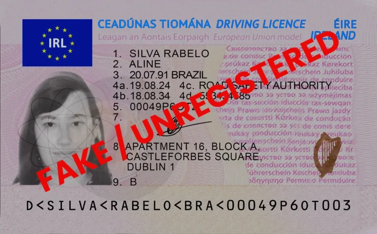 Irish Driving licence, fake full irish licence, ireland registered driving licence, fake ID Ireland